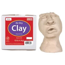 AMACO White Air Dry Modeling Clay 10 Lb. Package