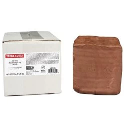 AMACO Air Dry Modeling Clay 25 Lb. Terra Cotta Package