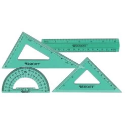 Westcott 4-Piece Flexible Math Set