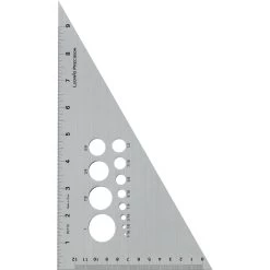 Ludwig Precision Calibrated Aluminum Triangle 30/60/90 Degrees
