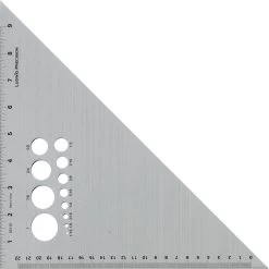 Ludwig Precision Calibrated Aluminum Triangle 45/90 Degrees