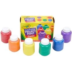 Crayola Washable Project Paint 6-Color Set