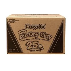 Crayola Air-Dry Clay 25 Lb. White Package