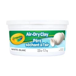 Crayola Air-Dry Clay 2.5 Lb. White Package