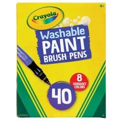 Crayola Washable Paint Brush Pens 40-Count Class Pack