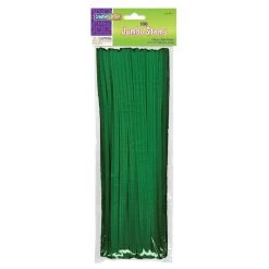 Creativity Street Jumbo Stems 100-Count Package Dark Green