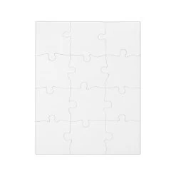 Blank Compoz-A-Puzzle 12-Piece Large Rectangle
