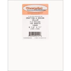 100% Rag Drafting Vellum Sheets 8-1/2 X 11"