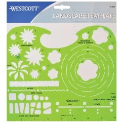Transparent Westcott Technical Drawing Landscape Template