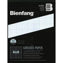 Bienfang 8x8 Gridded Paper Pad 8-1/2 X 11"