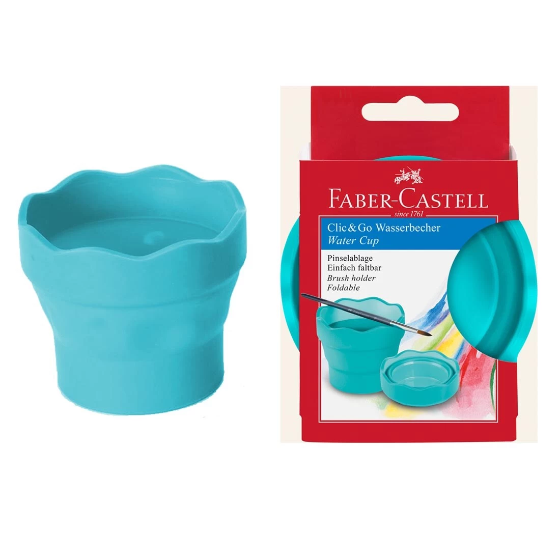 Clic & Go Collapsible Water Pot By Faber-Castell 2 Clic & Go Collapsible Water Pot By Faber-Castell - Image 2