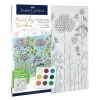 Faber-Castell Paint By Number Watercolor Set: Farmhouse Floral