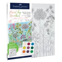 Faber-Castell Paint By Number Watercolor Set: Farmhouse Floral