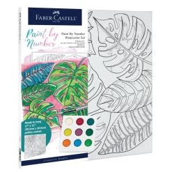 Faber-Castell Paint By Number Watercolor Set: Tropical