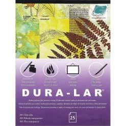 Grafix Dura-Lar Film Clear Overlay 5 Mil 9x12" Pad