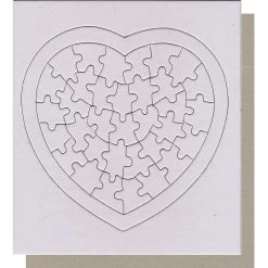 Hygloss Color Your Own Heart 34-Piece Puzzles