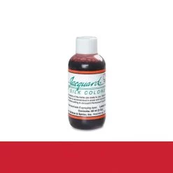 Jacquard Silk Color Scarlet Red