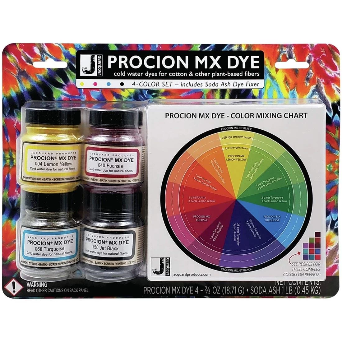 Jacquard Procion MX Dye 4-Color Set 1 Jacquard Procion MX Dye 4-Color Set