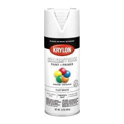 Krylon COLORmaxx Paint + Primer Spray Paint Flat White