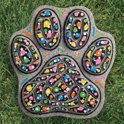 Paint Your Own Stepping Stone Paw Print Kit