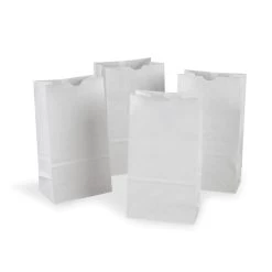 Rainbow Kraft Bags White 50-Count
