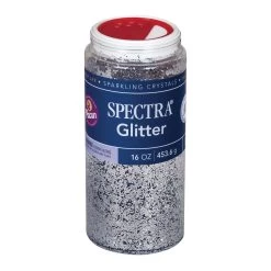 Spectra Glitter Sparkling Crystals 16 Oz. Silver