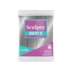 Sculpey III Oven-Bake Clay Metallic Silver