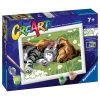 Sleeping Cat And Dog Kids Paint By Number Set By Ravensburger