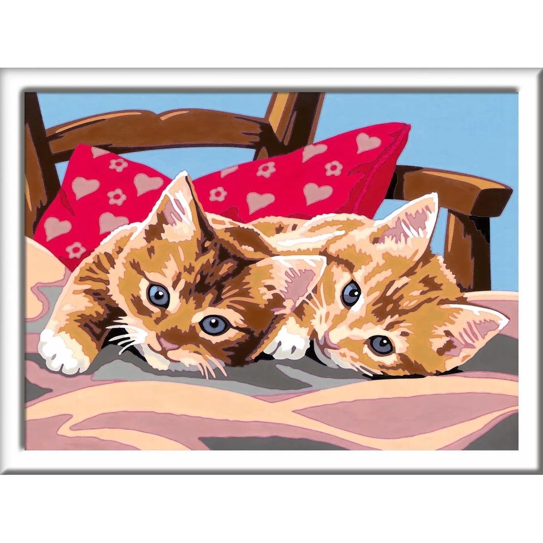 Two Cuddly Cats Kids Paint By Number Set By Ravensburger 2 Two Cuddly Cats Kids Paint By Number Set By Ravensburger - Image 2
