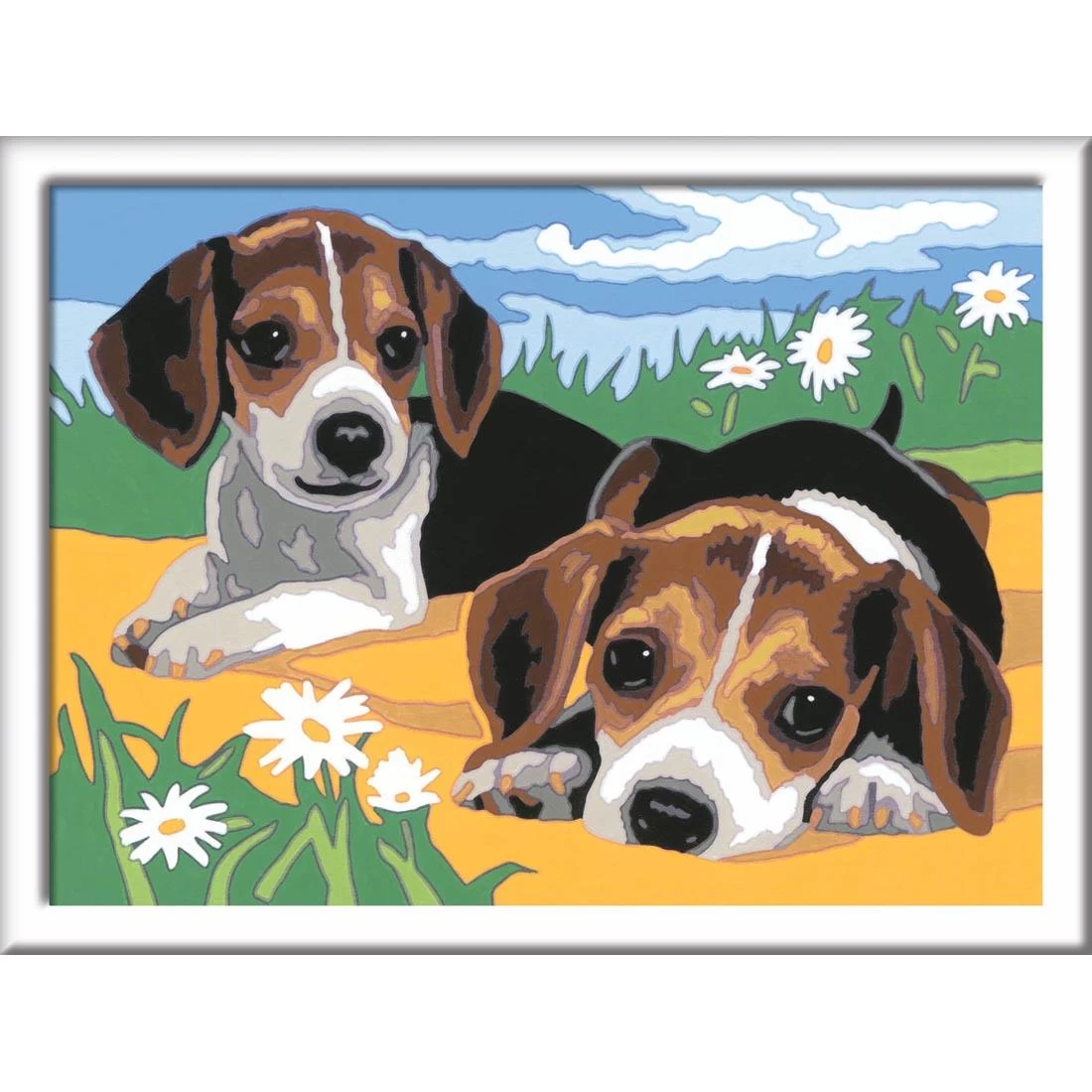 Jack Russell Puppies Kids Paint By Number Set By Ravensburger 2 Jack Russell Puppies Kids Paint By Number Set By Ravensburger - Image 2