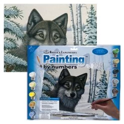 Royal & Langnickel Painting By Numbers Junior Large: Snow Wolf