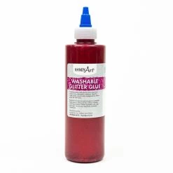 Handy Art Washable Glitter Glue Red