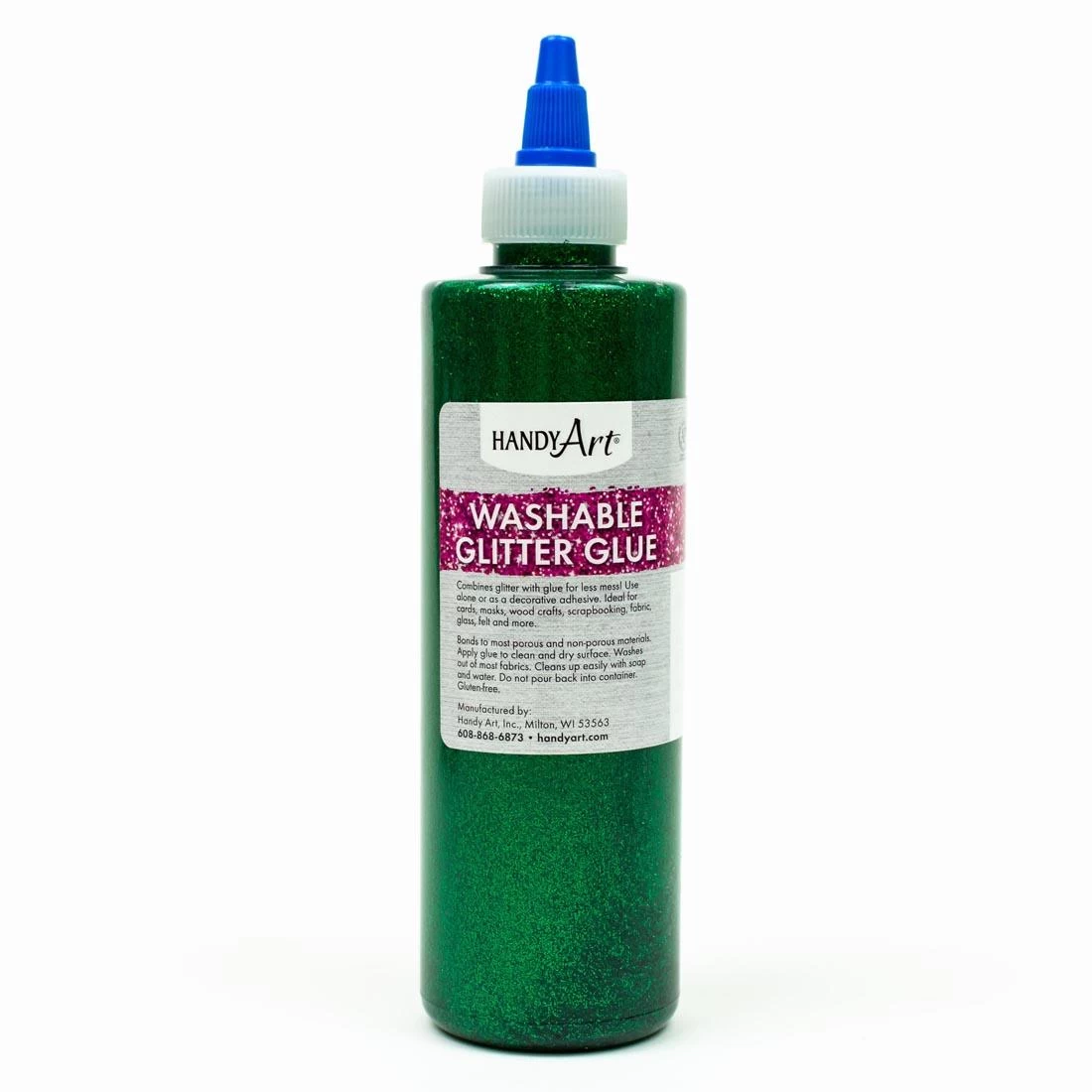 Handy Art Washable Glitter Glue Green 1 Handy Art Washable Glitter Glue Green