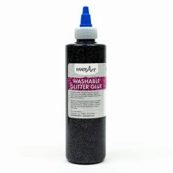 Handy Art Washable Glitter Glue Black