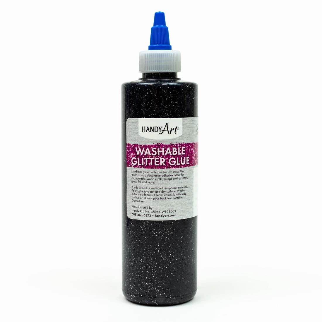 Handy Art Washable Glitter Glue Black 1 Handy Art Washable Glitter Glue Black