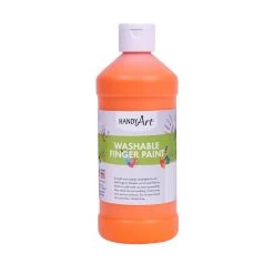 Handy Art Washable Finger Paint Orange