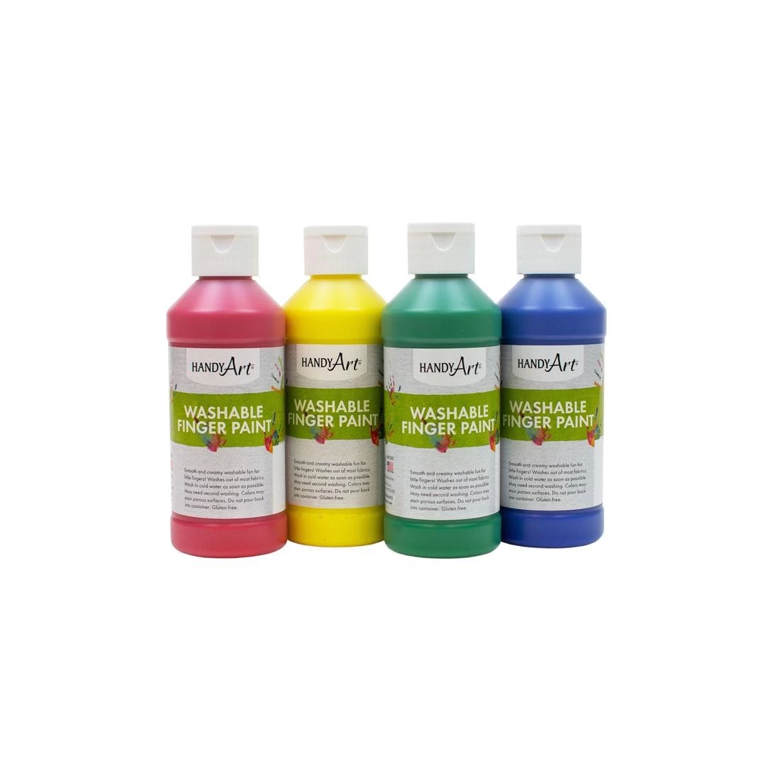 Handy Art Washable Finger Paint 4-Color Set 1 Handy Art Washable Finger Paint 4-Color Set