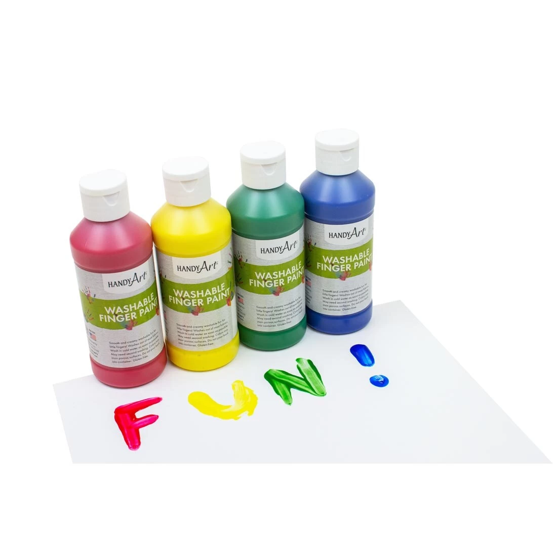Handy Art Washable Finger Paint 4-Color Set 2 Handy Art Washable Finger Paint 4-Color Set - Image 2