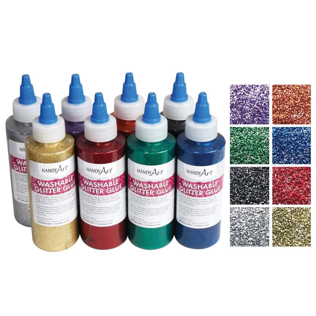 Handy Art Washable Glitter Glue Set 1 Handy Art Washable Glitter Glue Set