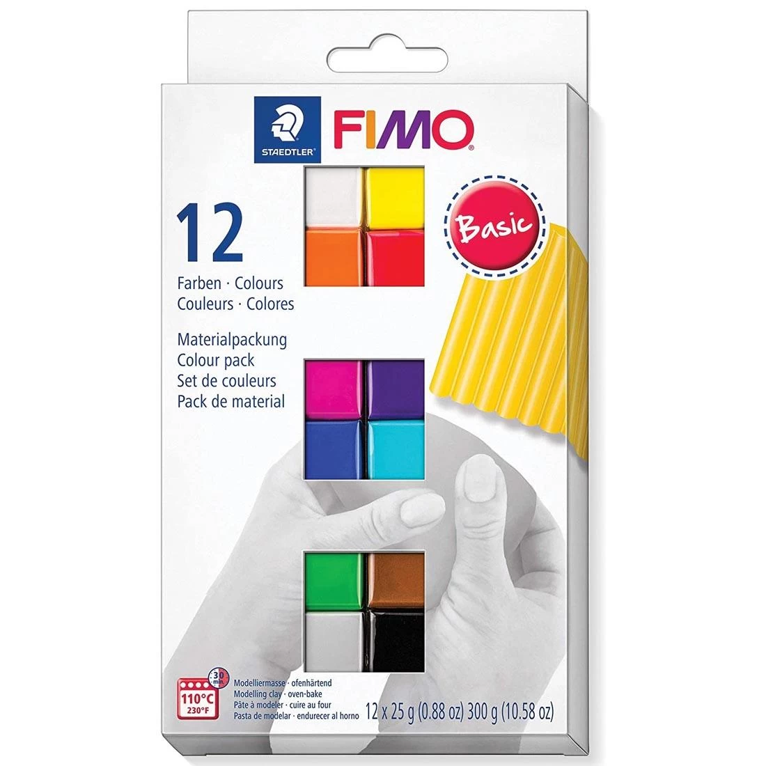 FIMO Oven-Bake Modeling Clay 12-Color Basic Set 1 FIMO Oven-Bake Modeling Clay 12-Color Basic Set