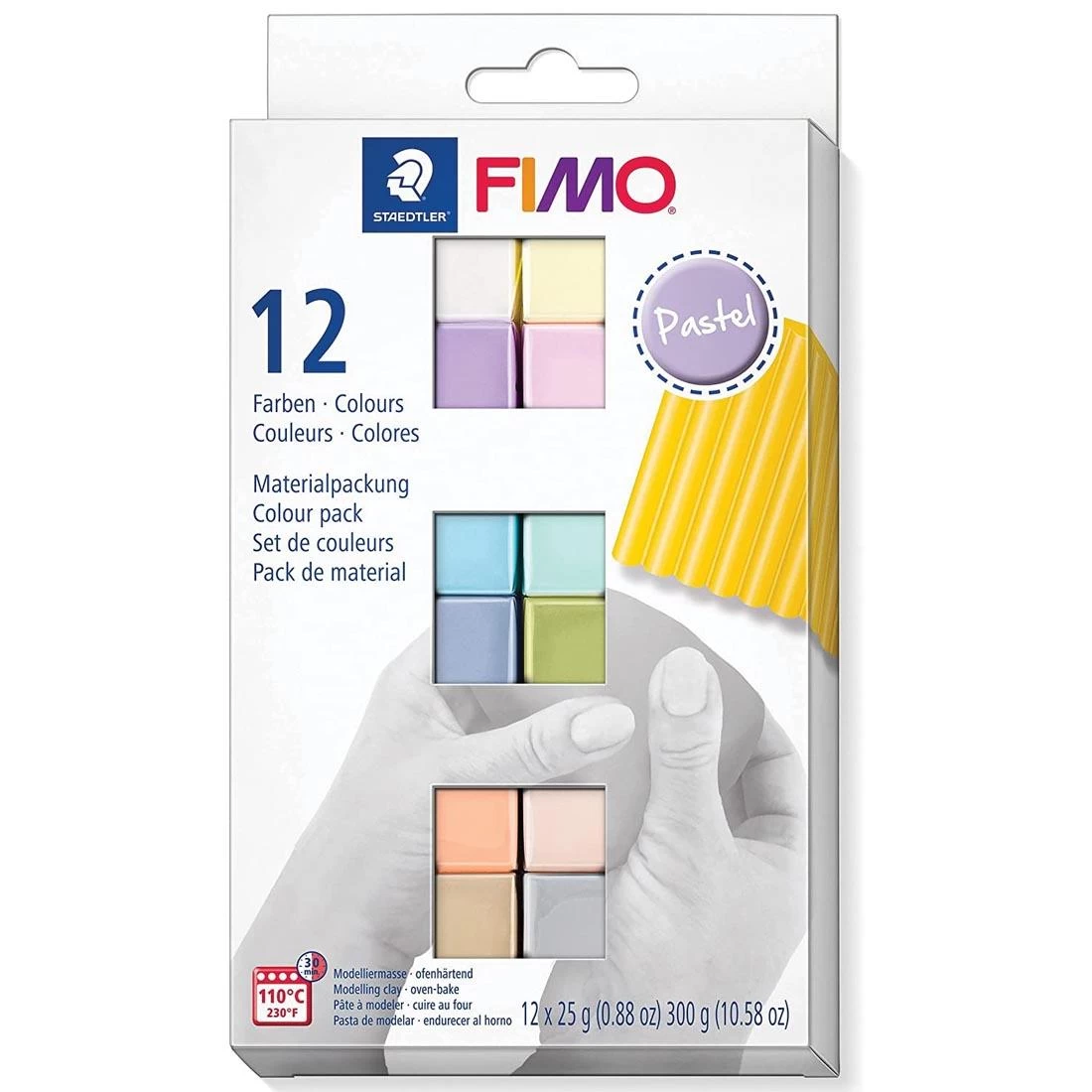 FIMO Oven-Bake Modeling Clay 12-Color Pastel Set 1 FIMO Oven-Bake Modeling Clay 12-Color Pastel Set