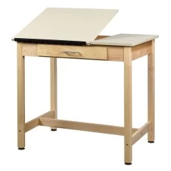 Diversified Spaces Art & Drafting Table 30" High 2-Piece Top With Large Drawer