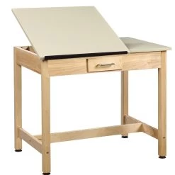 Diversified Spaces Art & Drafting Table 30" High 2-Piece Top With Small Drawer
