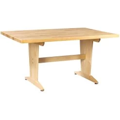 Diversified Spaces Pedestal Table 1-3/4" Maple Top
