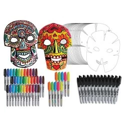Day Of The Dead Paper Mask Project Kit