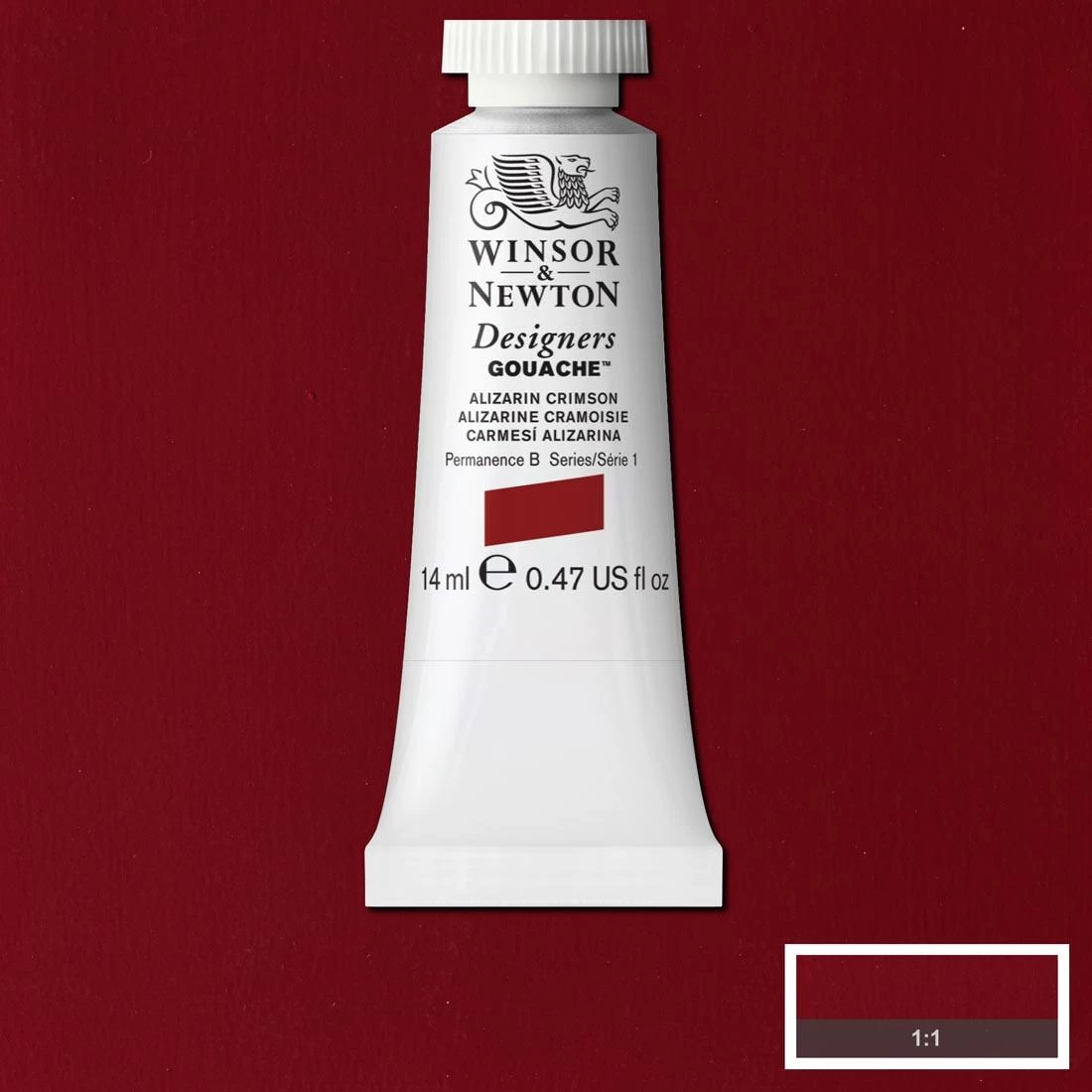 Winsor And Newton Designers Gouache 14ml Alizarin Crimson 1 Winsor And Newton Designers Gouache 14ml Alizarin Crimson