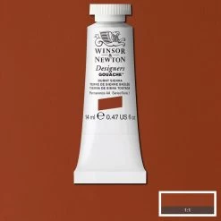 Winsor And Newton Designers Gouache 14ml Burnt Sienna