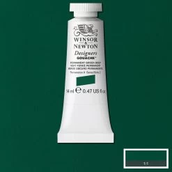 Winsor And Newton Designers Gouache 14ml Permanent Green Deep