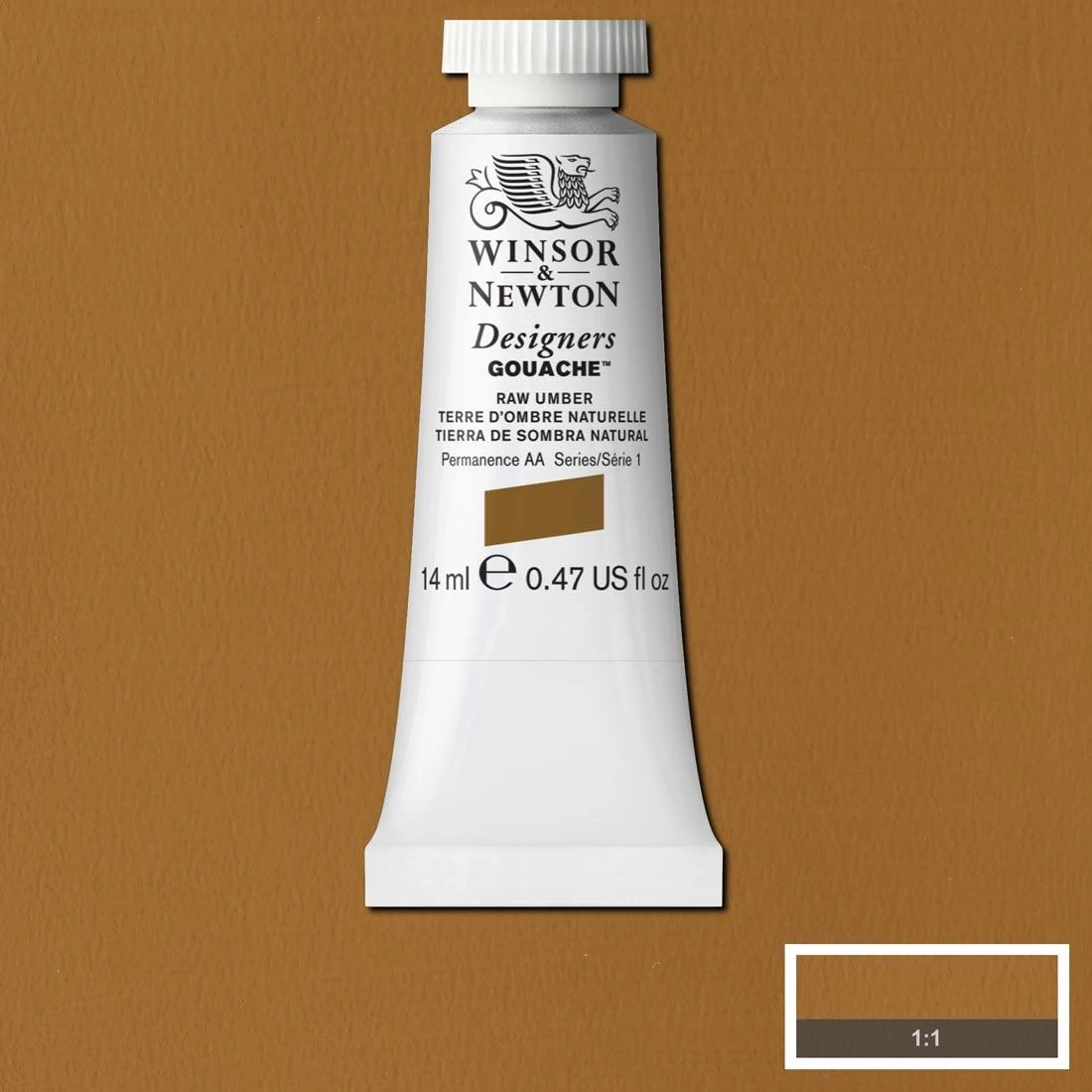 Winsor And Newton Designers Gouache 14ml Raw Umber 1 Winsor And Newton Designers Gouache 14ml Raw Umber