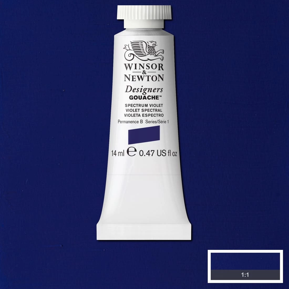 Winsor And Newton Designers Gouache 14ml Spectrum Violet 1 Winsor And Newton Designers Gouache 14ml Spectrum Violet